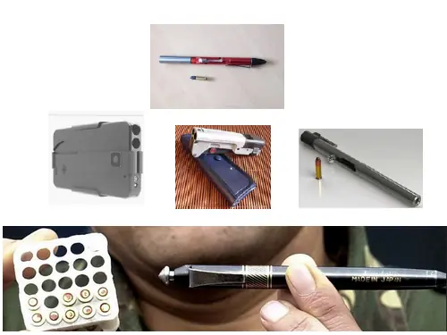 arme à feu camouflé